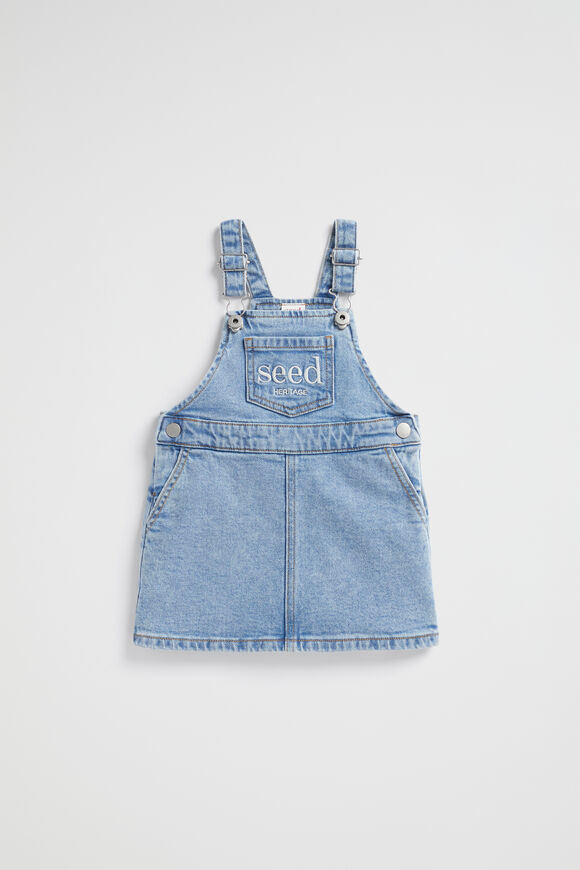 Core Logo Pinafore  Clean Blue Wash  hi-res