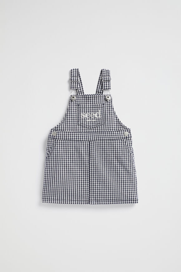 Core Logo Pinafore  Midnight Gingham  hi-res