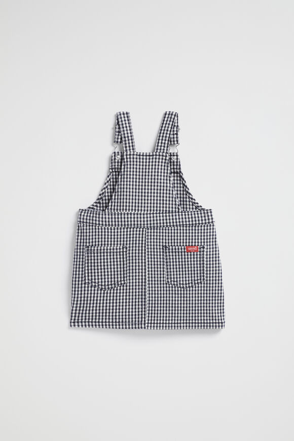 Core Logo Pinafore  Midnight Gingham  hi-res