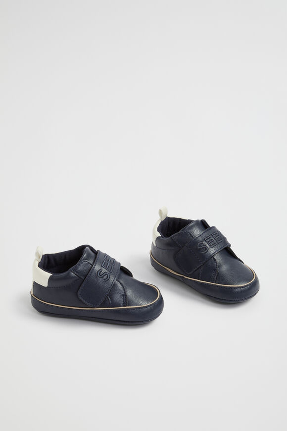 Mini Logo Strap Sneaker  Navy  hi-res