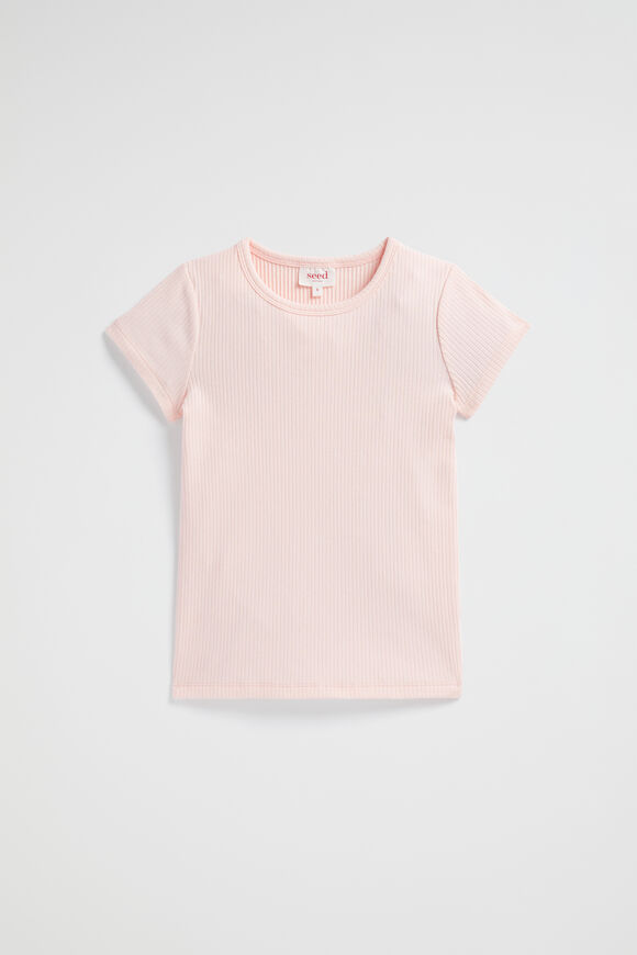 Core Rib Tee  Dusty Rose  hi-res