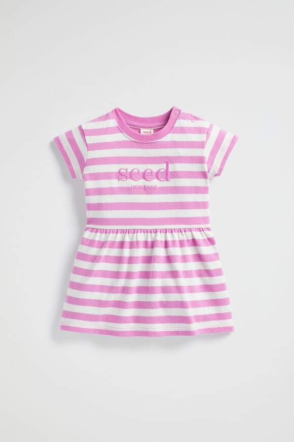 Core Logo Dress  Lily Stripe  hi-res