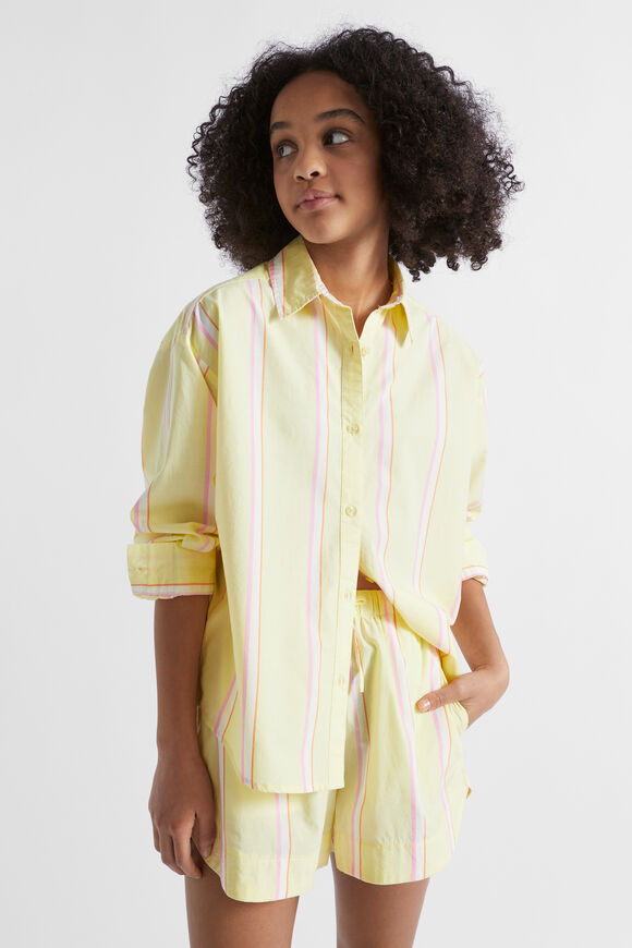 Poplin Overshirt  Lemonade  hi-res