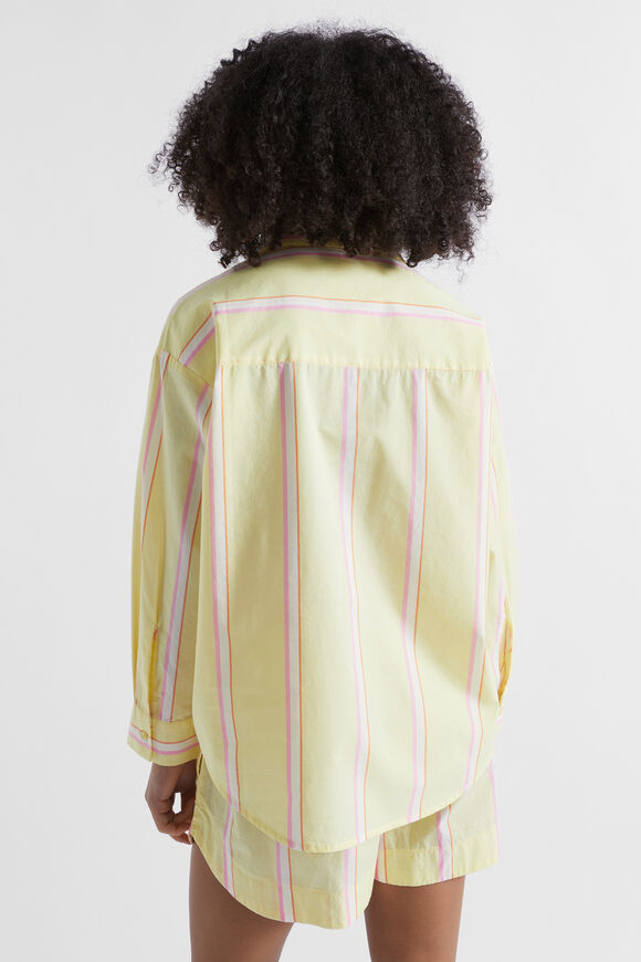 Poplin Overshirt  Lemonade  hi-res