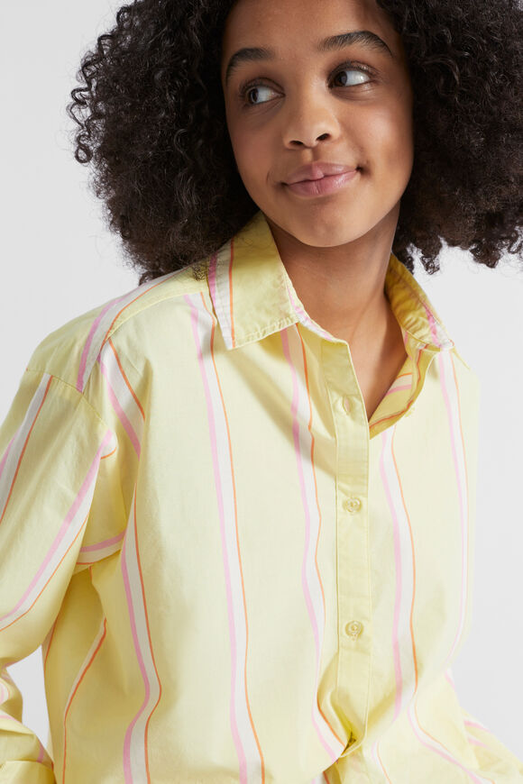 Poplin Overshirt  Lemonade  hi-res