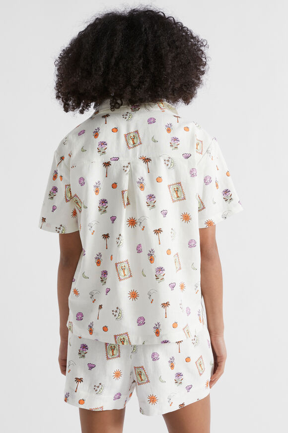 Relaxed Soleil Shirt  White  hi-res