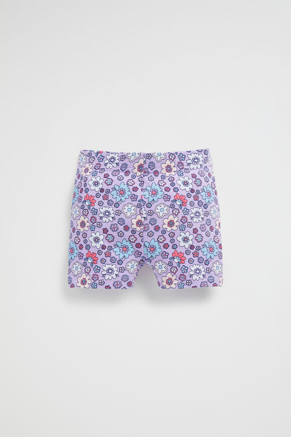 Ditsy Bike Short  Lavender  hi-res