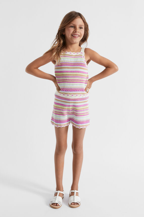 Crochet Knit Cami  Multi  hi-res