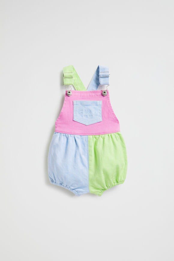 Colourblock Logo Romper  Lily  hi-res