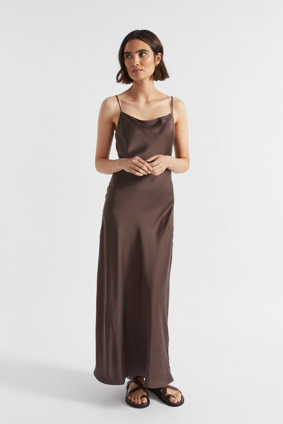 Silk Slip Dress  Deep Raisin  hi-res