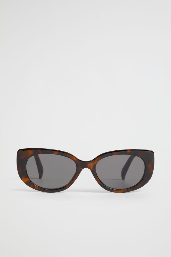 Greta Oval Sunglasses  Brown Tort  hi-res