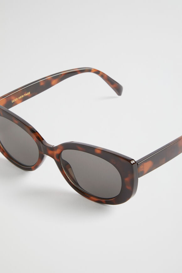 Greta Oval Sunglasses  Brown Tort  hi-res