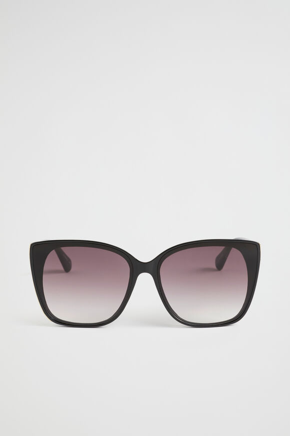 Hannah D Frame Sunglasses  Black  hi-res