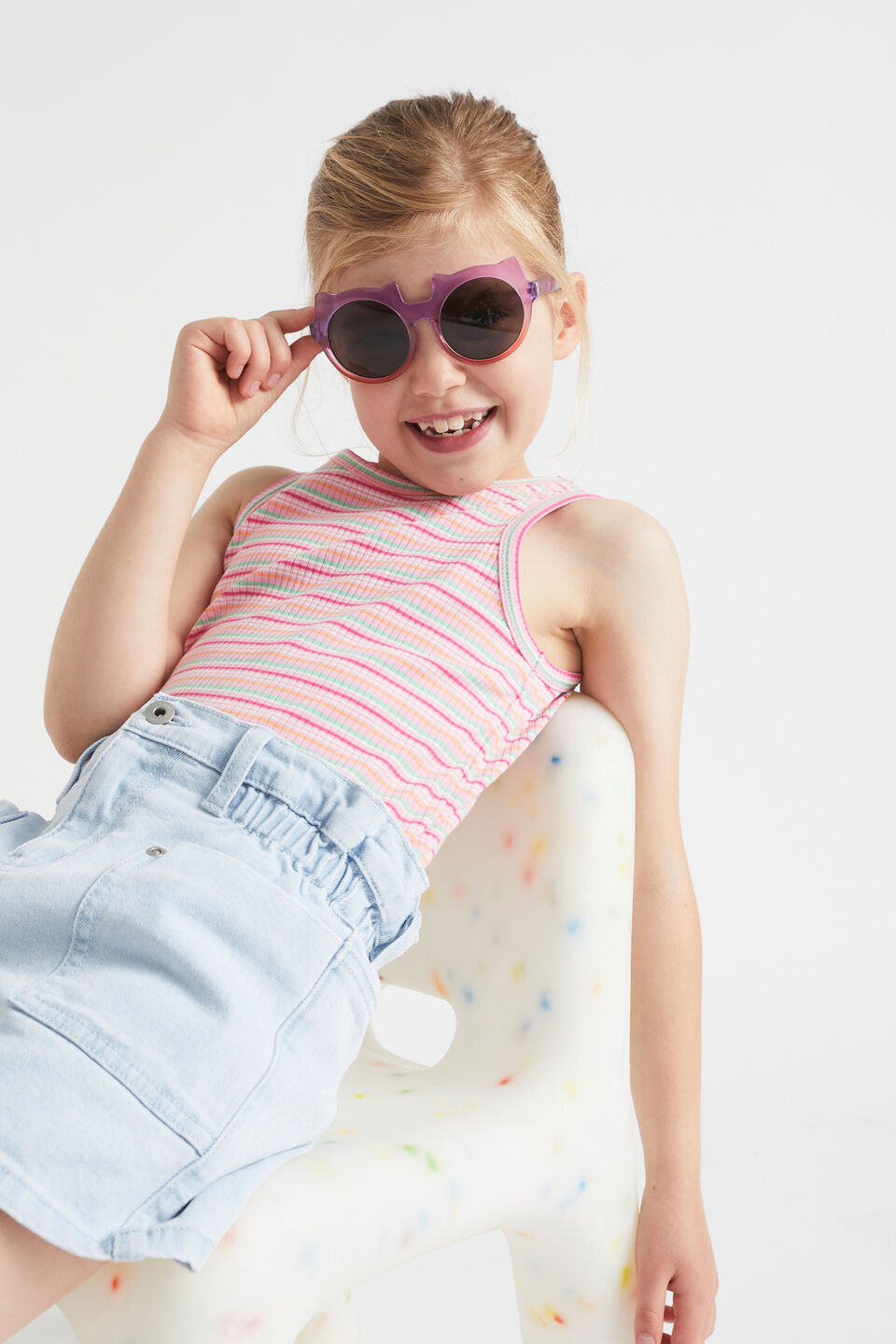Ombre Cat Ear Sunglasses  Multi