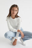 Core Rib Tee  White  hi-res