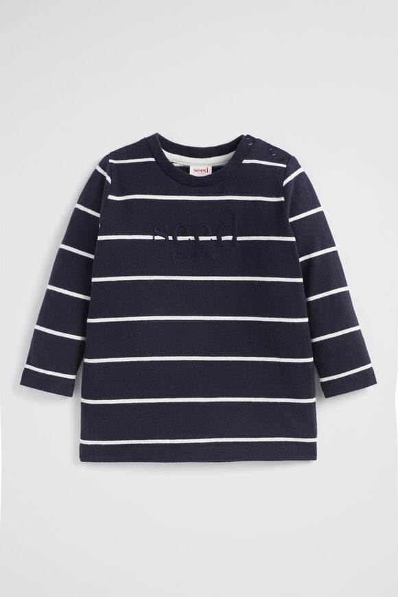 Core Logo Rugby Tee  Midnight Blue  hi-res