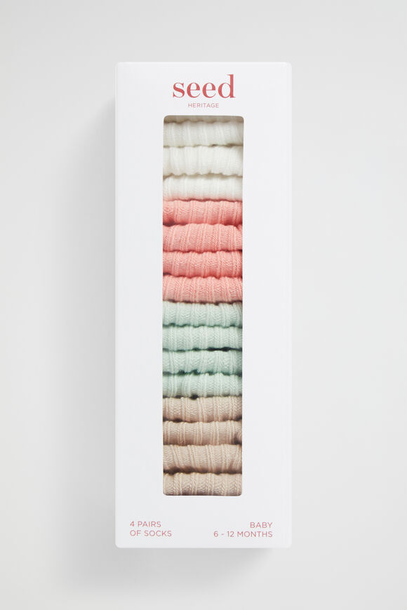 Rib Sock Multipack  Bright  hi-res