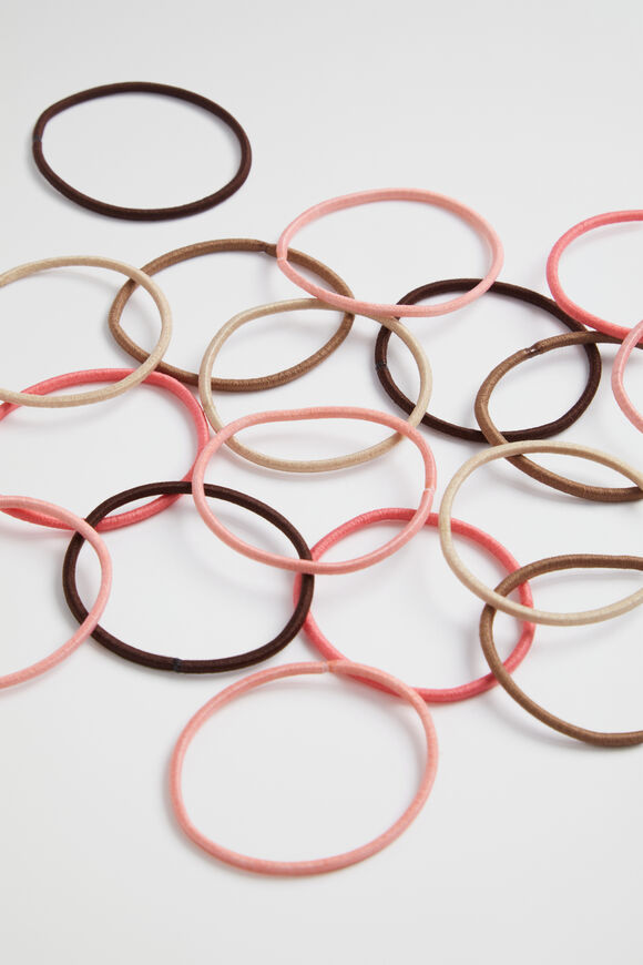 Skinny Hair Tie Pack  Tulip Pink  hi-res