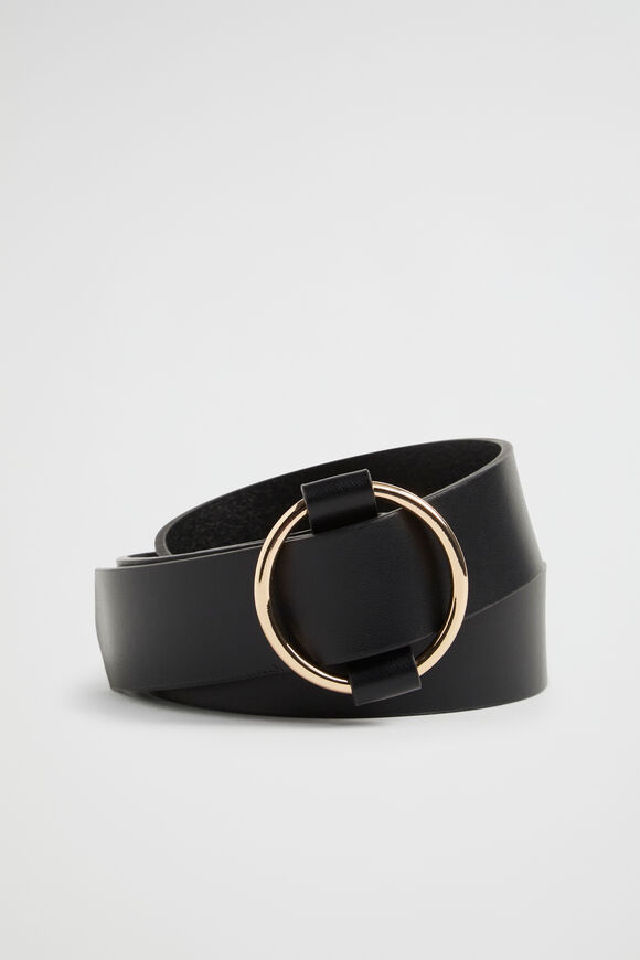 Adele Leather Hip Belt  Black  hi-res