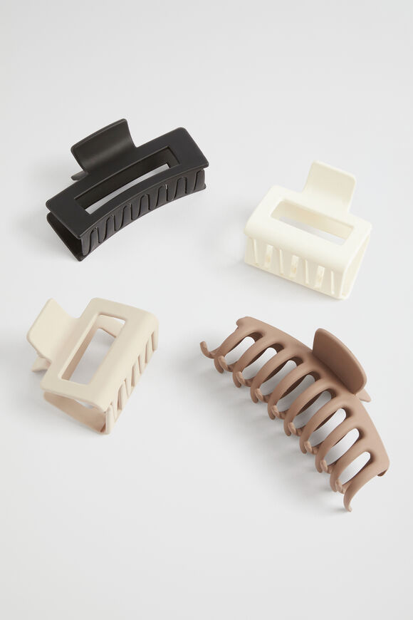 Quad Hair Claw Pack  Neutral  hi-res
