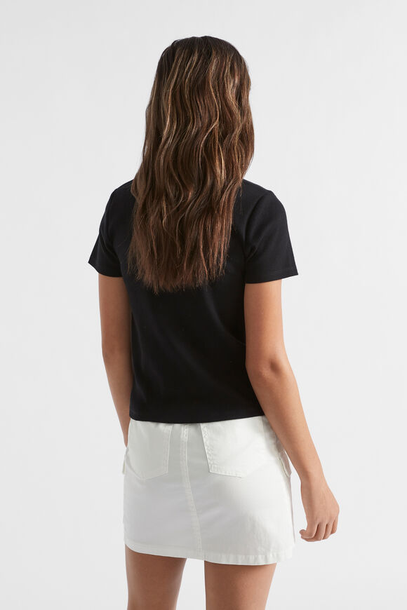 Core Rib Tee  Black  hi-res