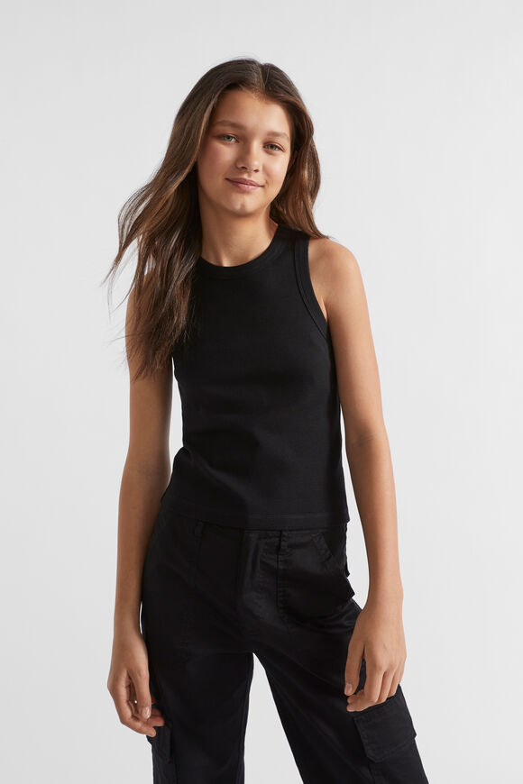 Core Rib Tank  Black  hi-res