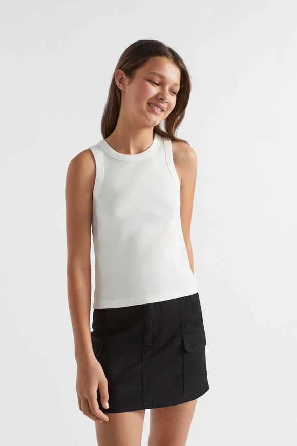 Core Rib Tank  White  hi-res