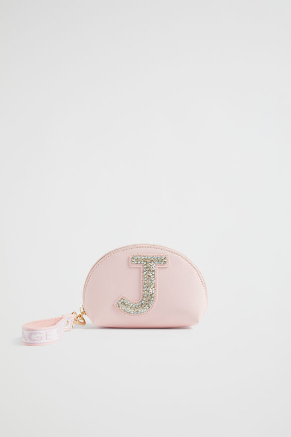 Glitter Initial Purse  J  hi-res
