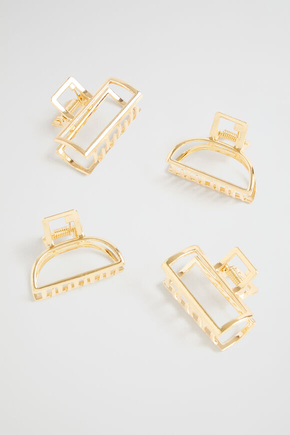 Mini Metal Claw Pack  Gold  hi-res