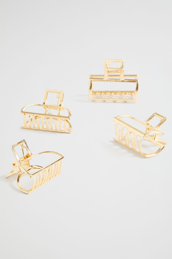 Mini Metal Claw Pack  Gold  hi-res