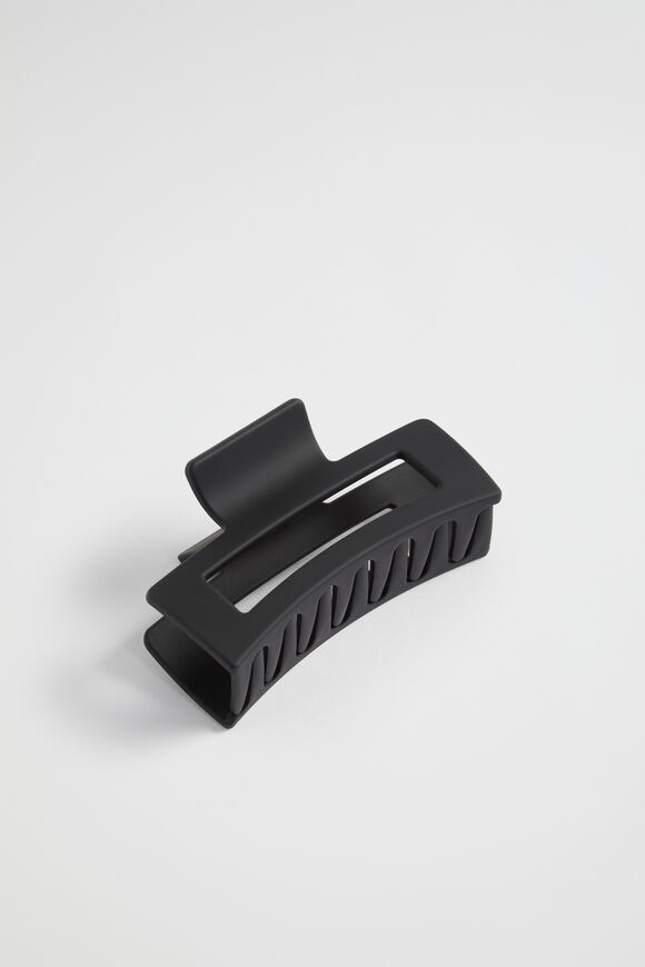 Rectangle Hair Claw  Black  hi-res