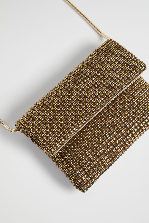 Embellished Clutch  Soft Gold  hi-res