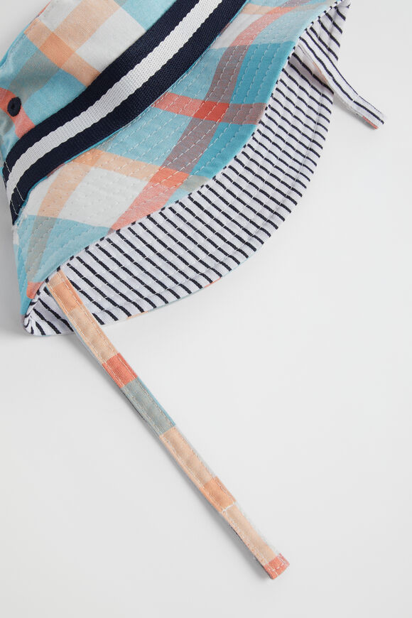 Check Sun Hat  Multi  hi-res