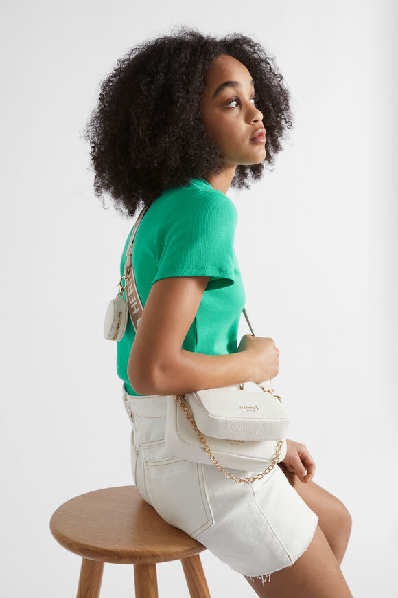 Hybrid Cross Body Bag  White  hi-res