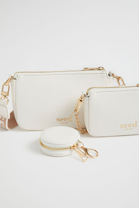Hybrid Cross Body Bag  White  hi-res