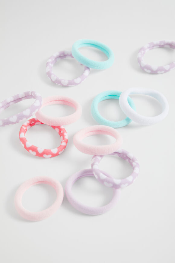 Cherry Super Elastic Hair Ties  Multi  hi-res