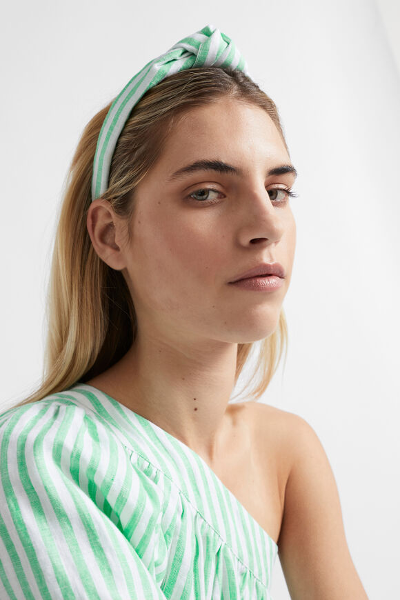 Stripe Knot Headband  Key Lime Stripe  hi-res