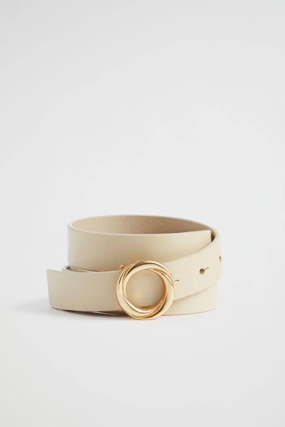 Spencer Leather Hip Belt  Stone  hi-res