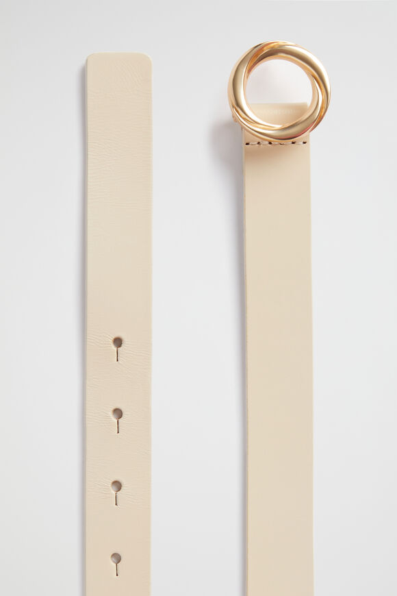 Spencer Leather Hip Belt  Stone  hi-res