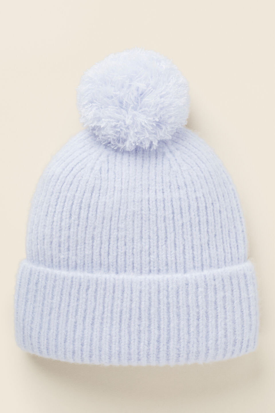 Rib Beanie  Baby Blue