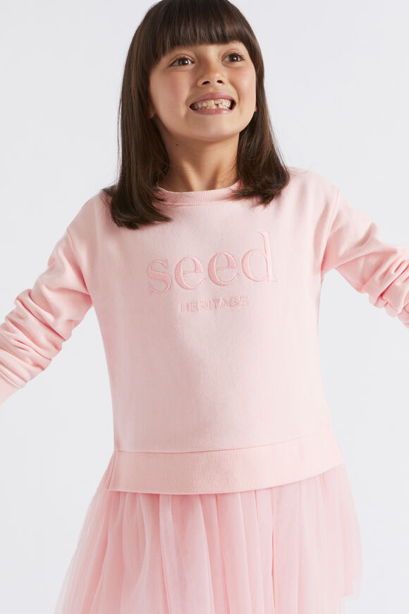 Core Tutu Logo Dress  Dusty Rose  hi-res