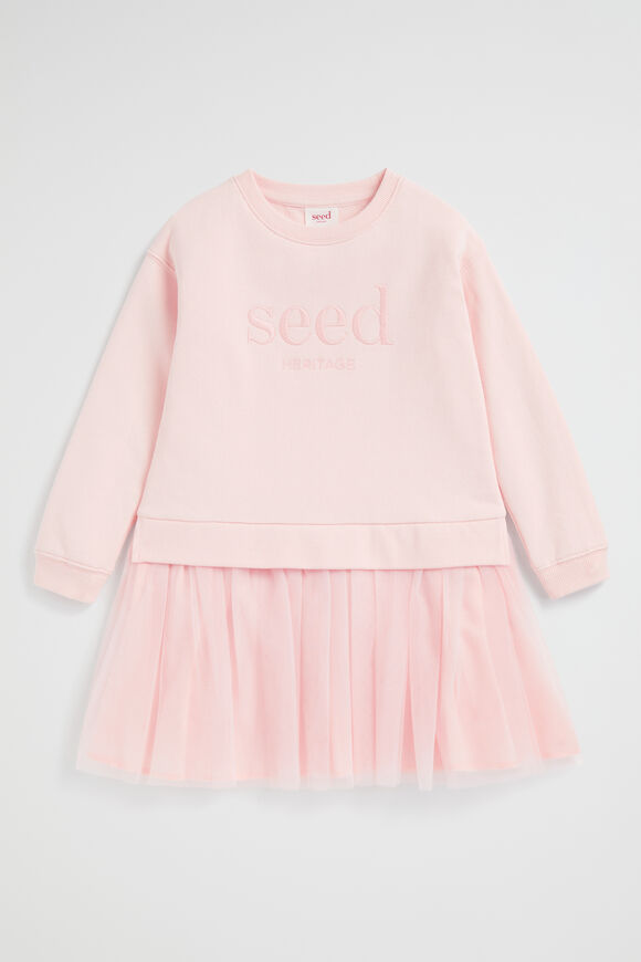 Core Tutu Logo Dress  Dusty Rose  hi-res