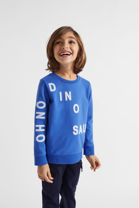 Dino Slogan Sweat  True Cobalt  hi-res
