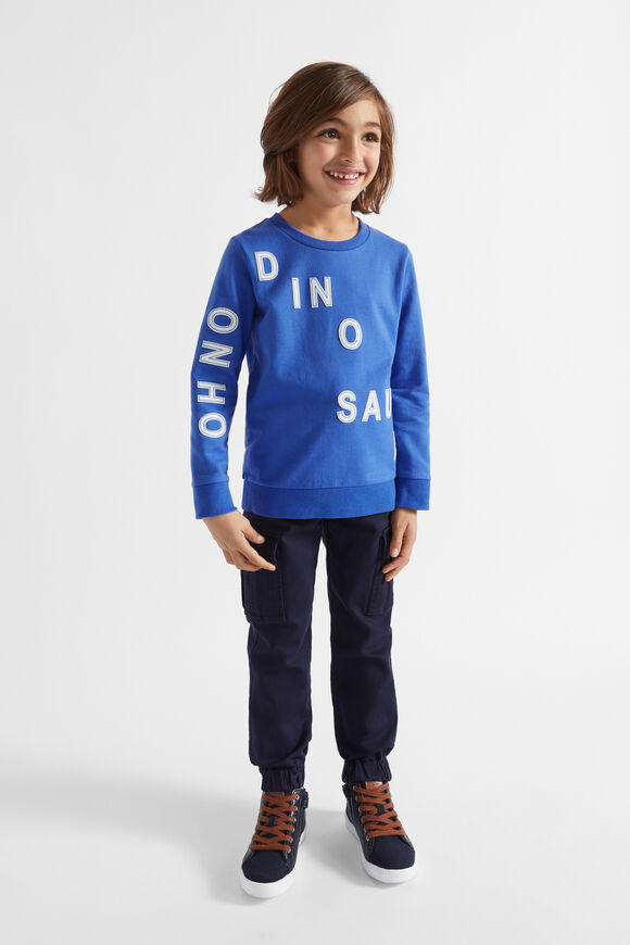 Dino Slogan Sweat  True Cobalt  hi-res