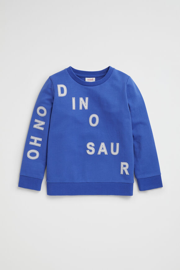 Dino Slogan Sweat  True Cobalt  hi-res