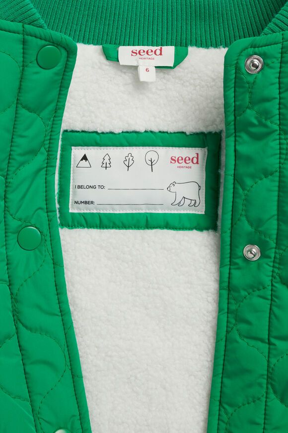 Quilted Bomber  Jade  hi-res
