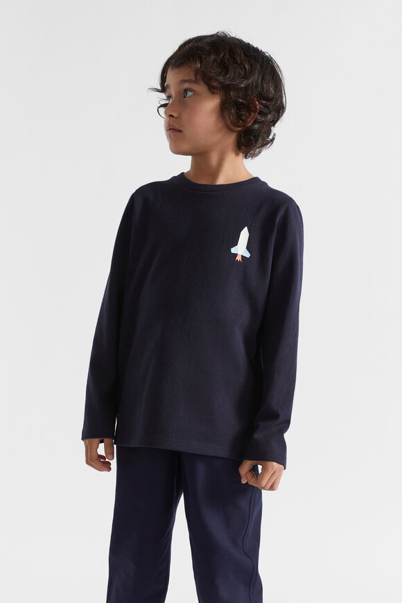 Slogan Rugby Tee  Midnight Blue  hi-res