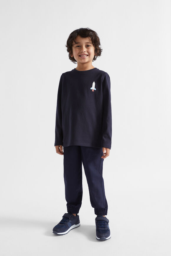 Slogan Rugby Tee  Midnight Blue  hi-res