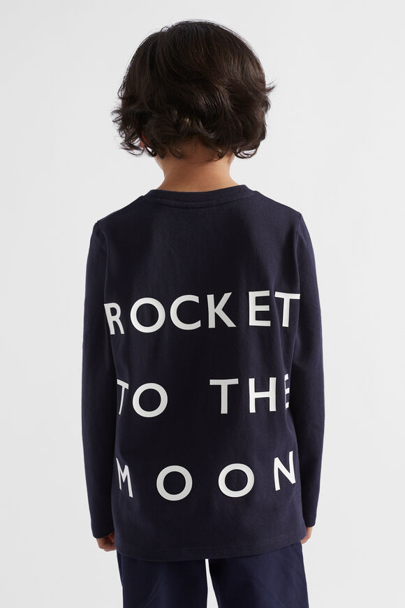 Slogan Rugby Tee  Midnight Blue  hi-res