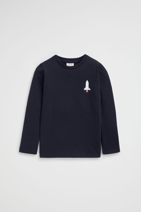 Slogan Rugby Tee  Midnight Blue  hi-res